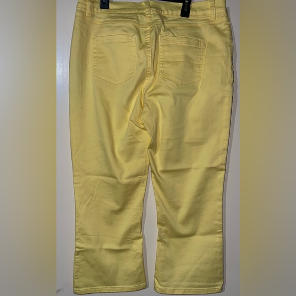 Diane Gilman Cropped Yellow Pants (12P) - Picture 2 of 14